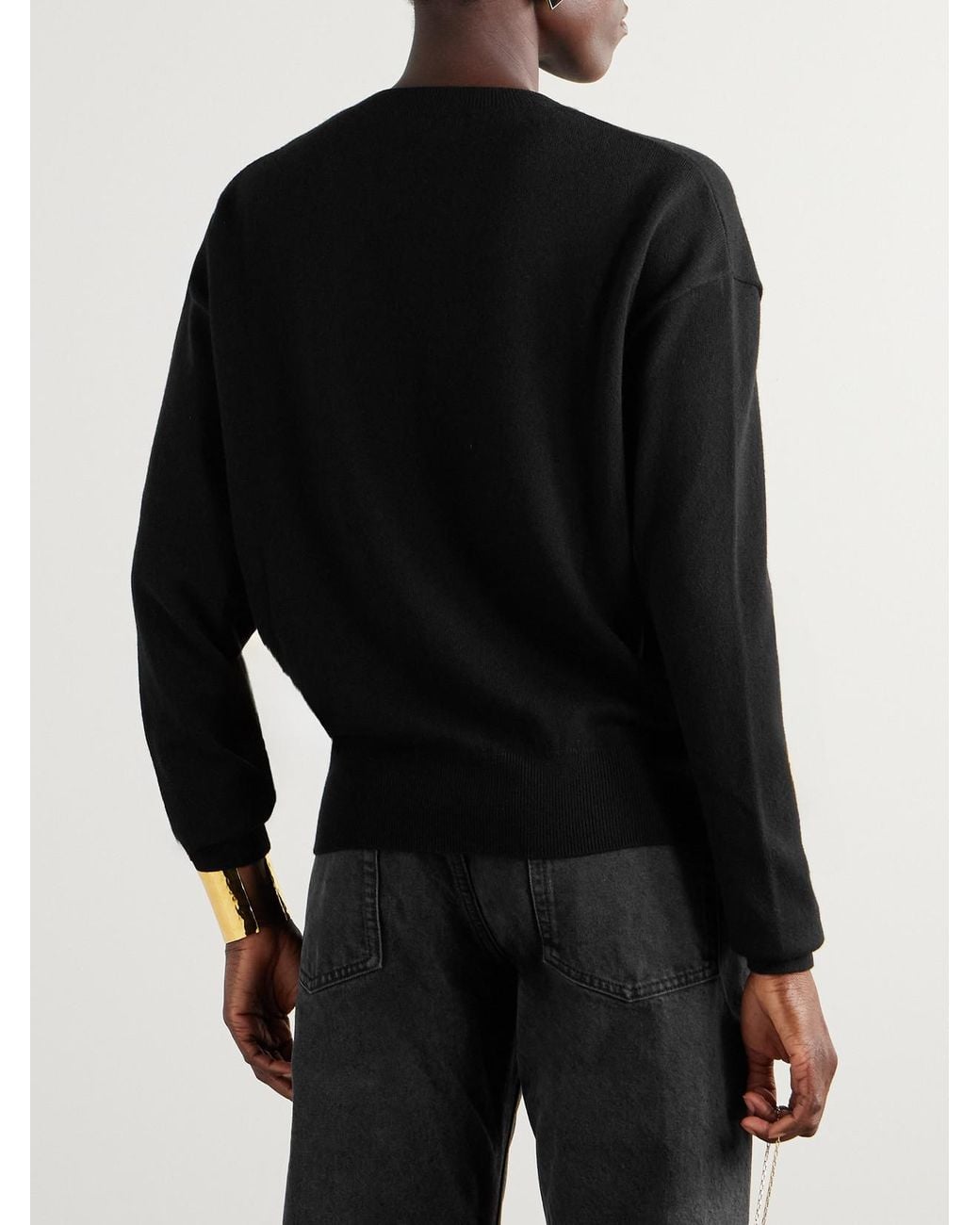 Saint Laurent Black Cashmere Sweater