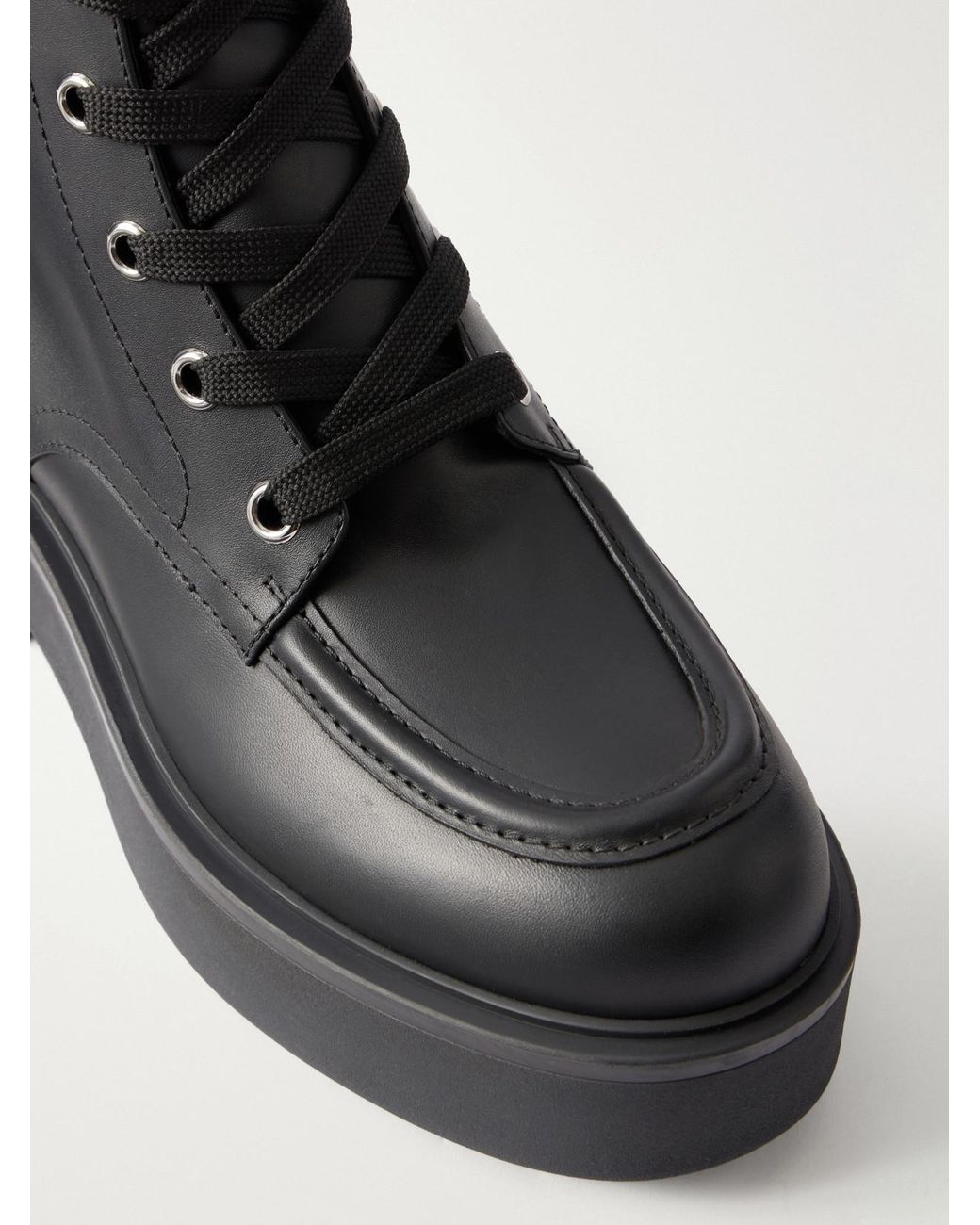 Gianvito Rossi Black 20 Leather Ankle Boots