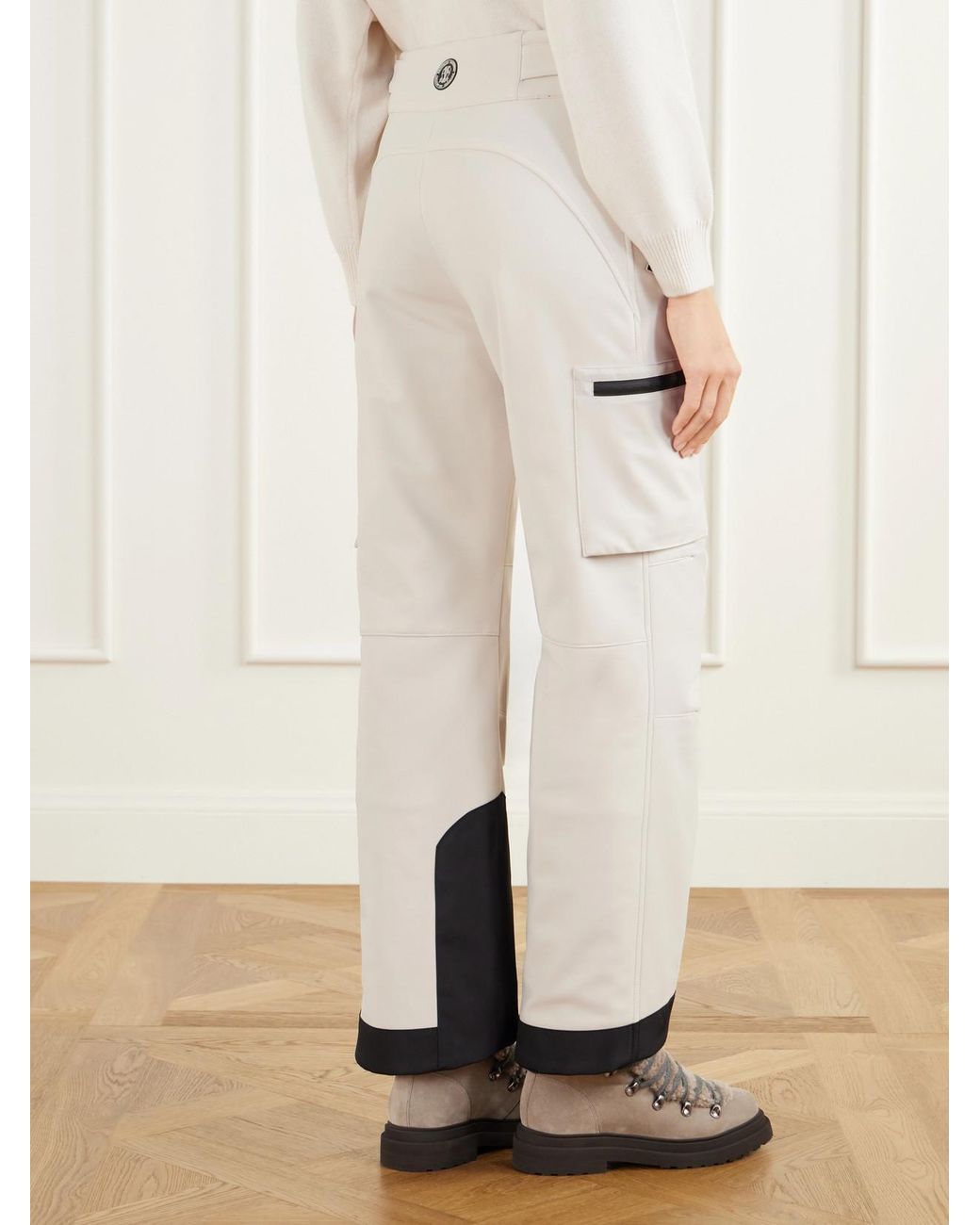 Brunello Cucinelli White Padded Shell Ski Pants