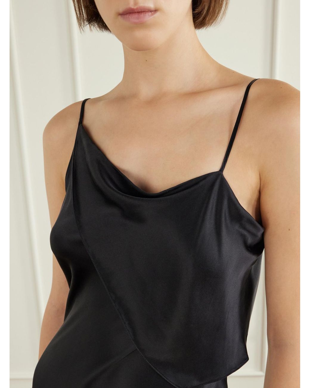 Ann Demeulemeester Blue Aaricia Silk-Satin Maxi Dress