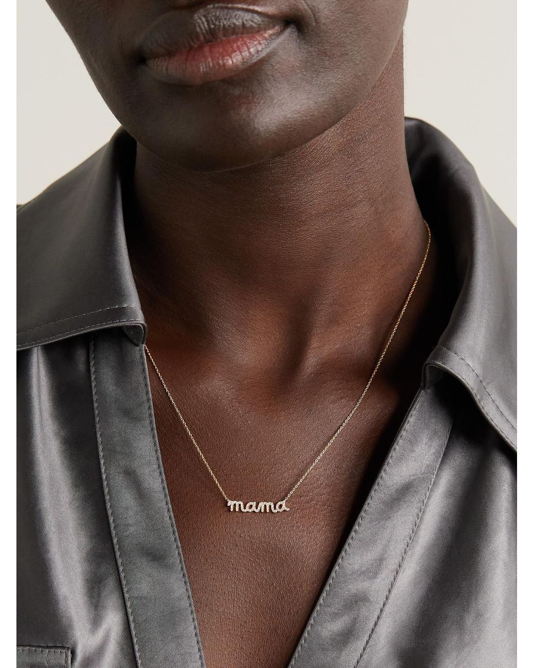 Sydney Evan Natural Mama 14-Karat Diamond Necklace