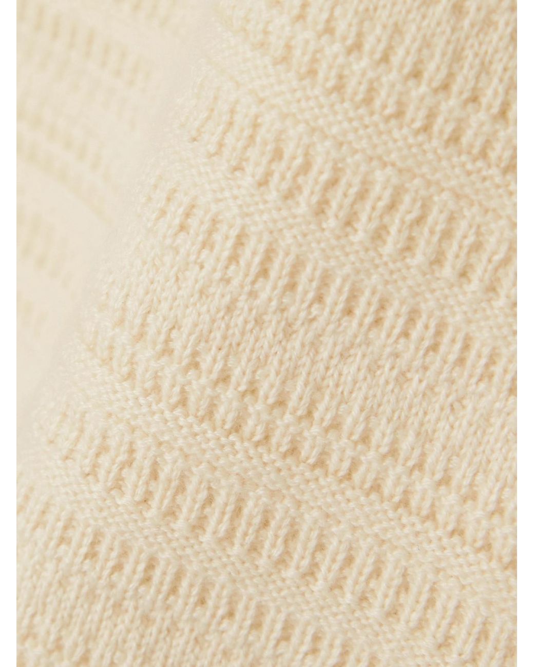 Loro Piana Natural Striped Cashmere Tank