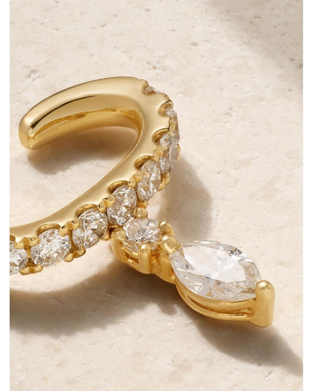 Anita Ko Natural Daphne 18-Karat Diamond Ear Cuff