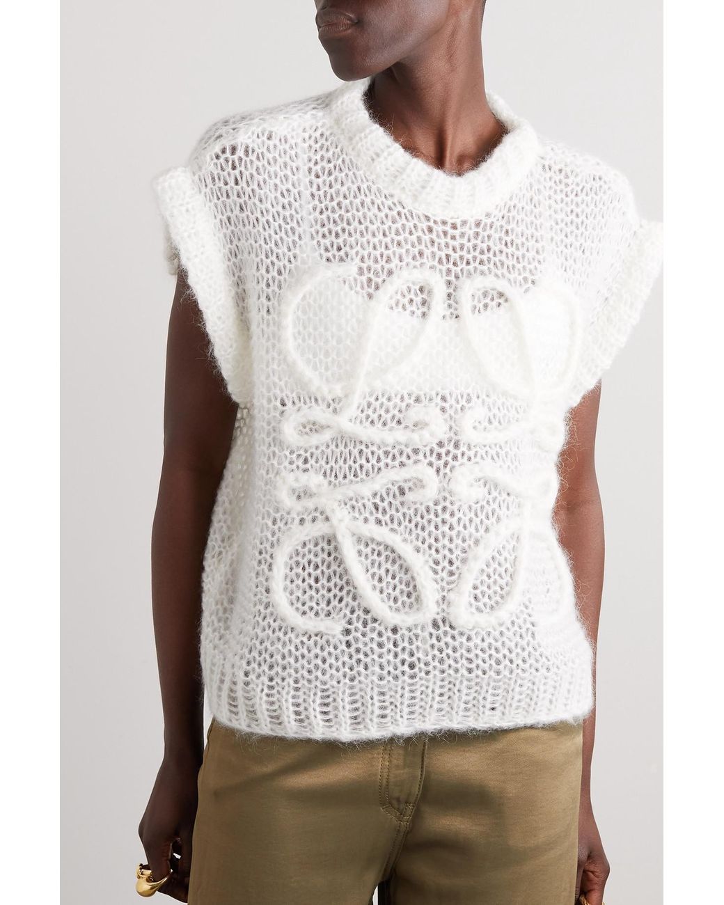 Loewe knitted discount vest