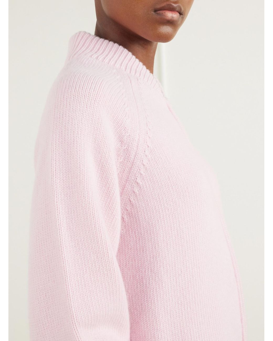 High Sport Pink Velma Wool And Cashmere-Blend Zip-Up Cardigan
