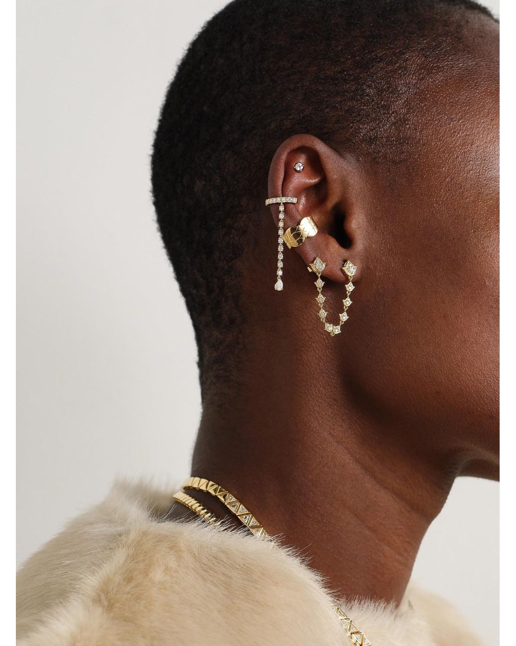Anita Ko Natural 18-Karat Diamond Ear Cuff