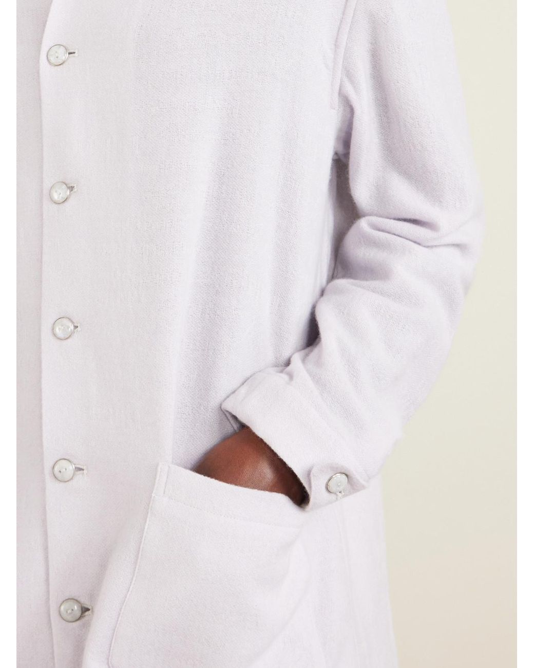 God's True Cashmere White Affirmations Cashmere-Woven Shirt