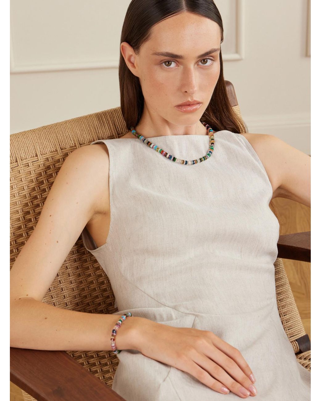 JIA JIA Natural 14-Karat-Gemstone Bracelet