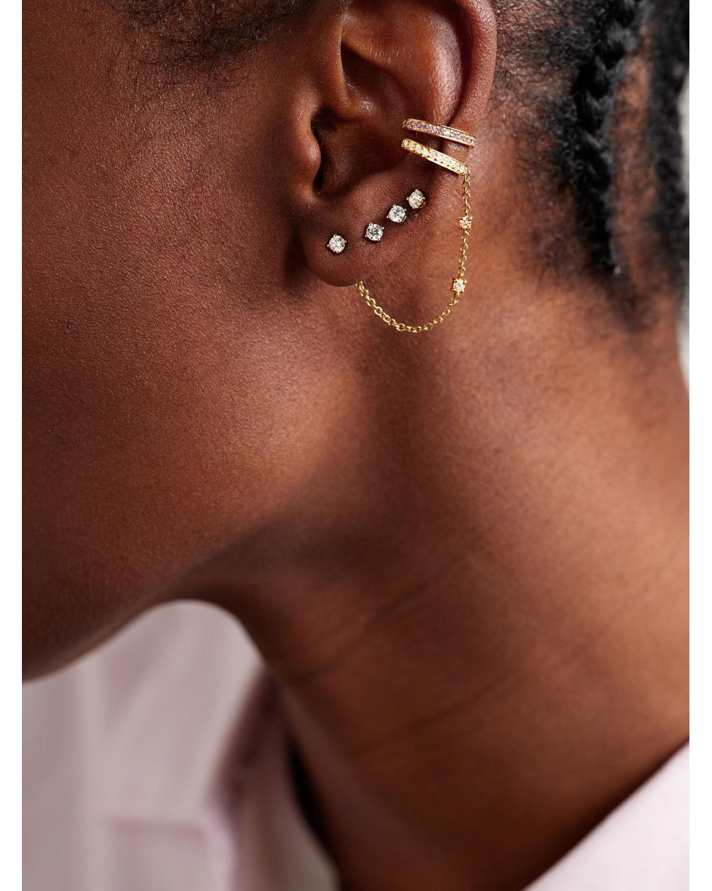 Anita Ko Natural 18-Karat Diamond Earrings