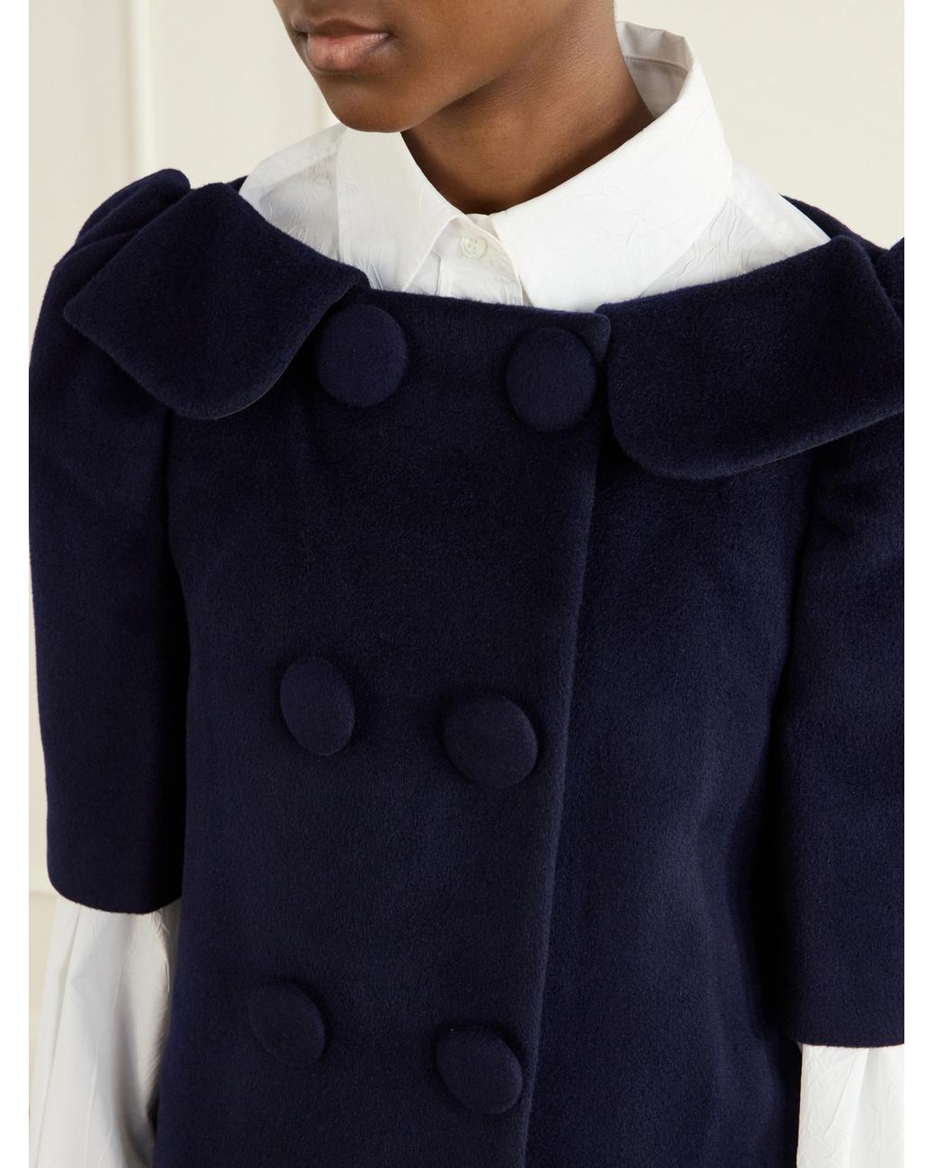 ShuShu/Tong Blue Wool Coat