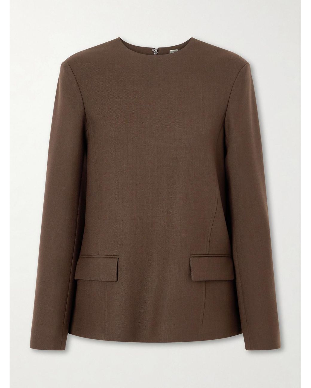 Totême Brown Twill Blouse