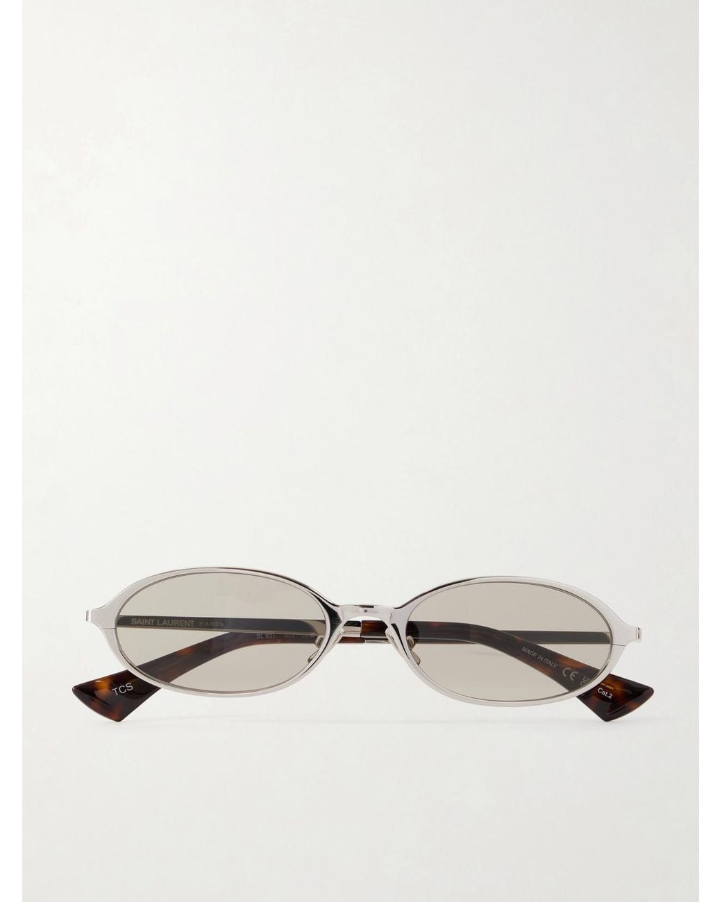 Saint Laurent Natural Sl 935 Round-Frame-Tone Sunglasses