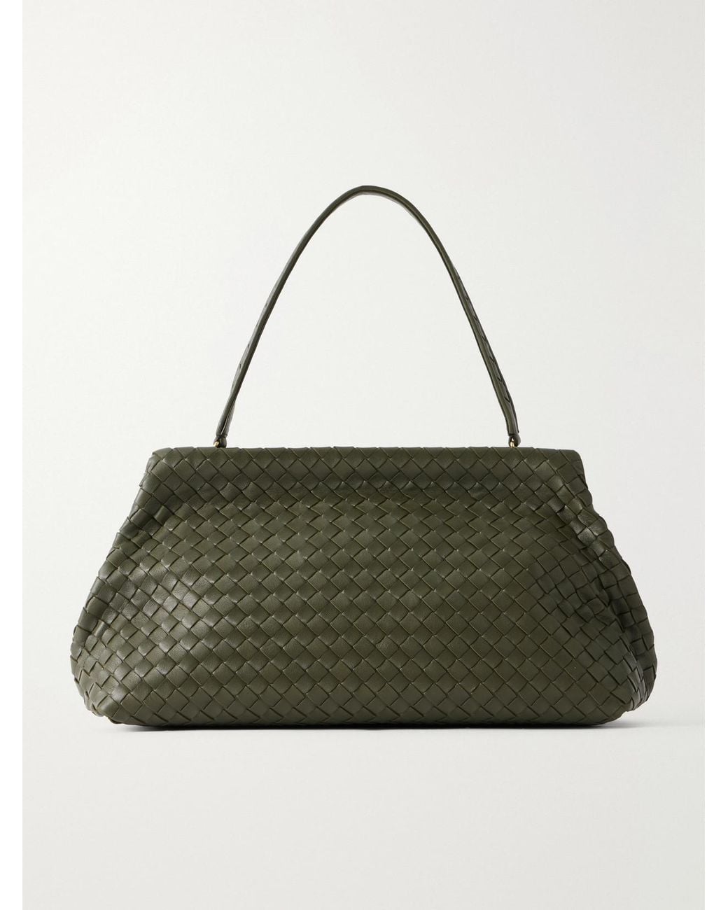 Bottega Veneta Green The 1988 Intrecciato Leather Shoulder Bag