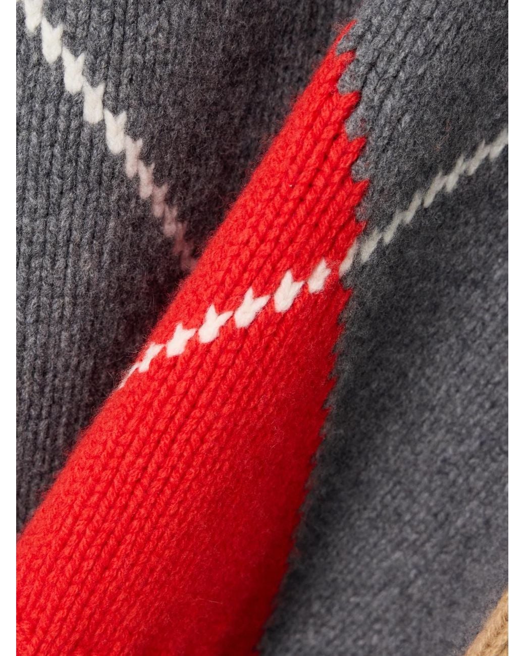 J.W. Anderson Blue Pringle Argyle Wool Turtleneck Sweater