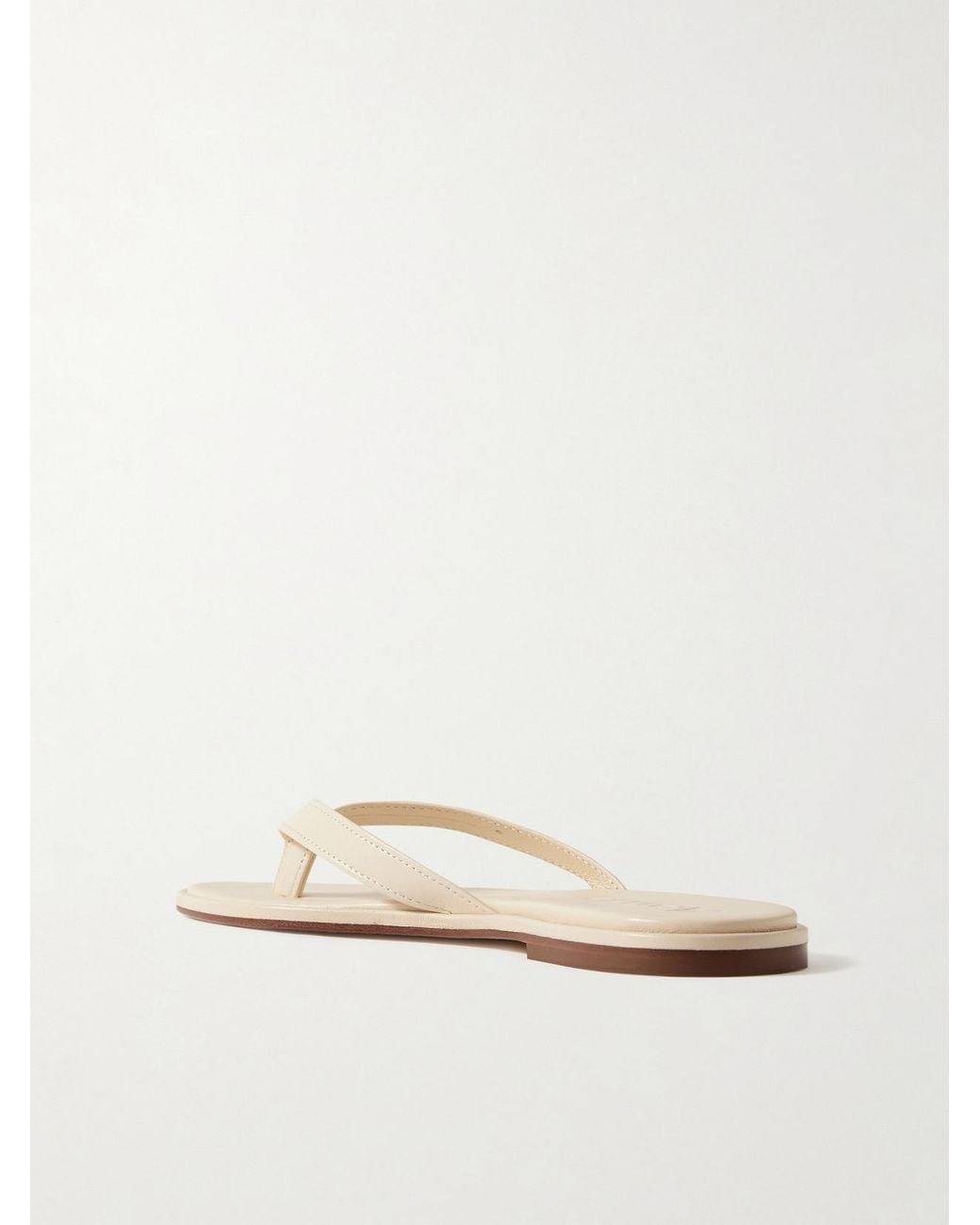 Aeyde Natural Melody Leather Flip Flops