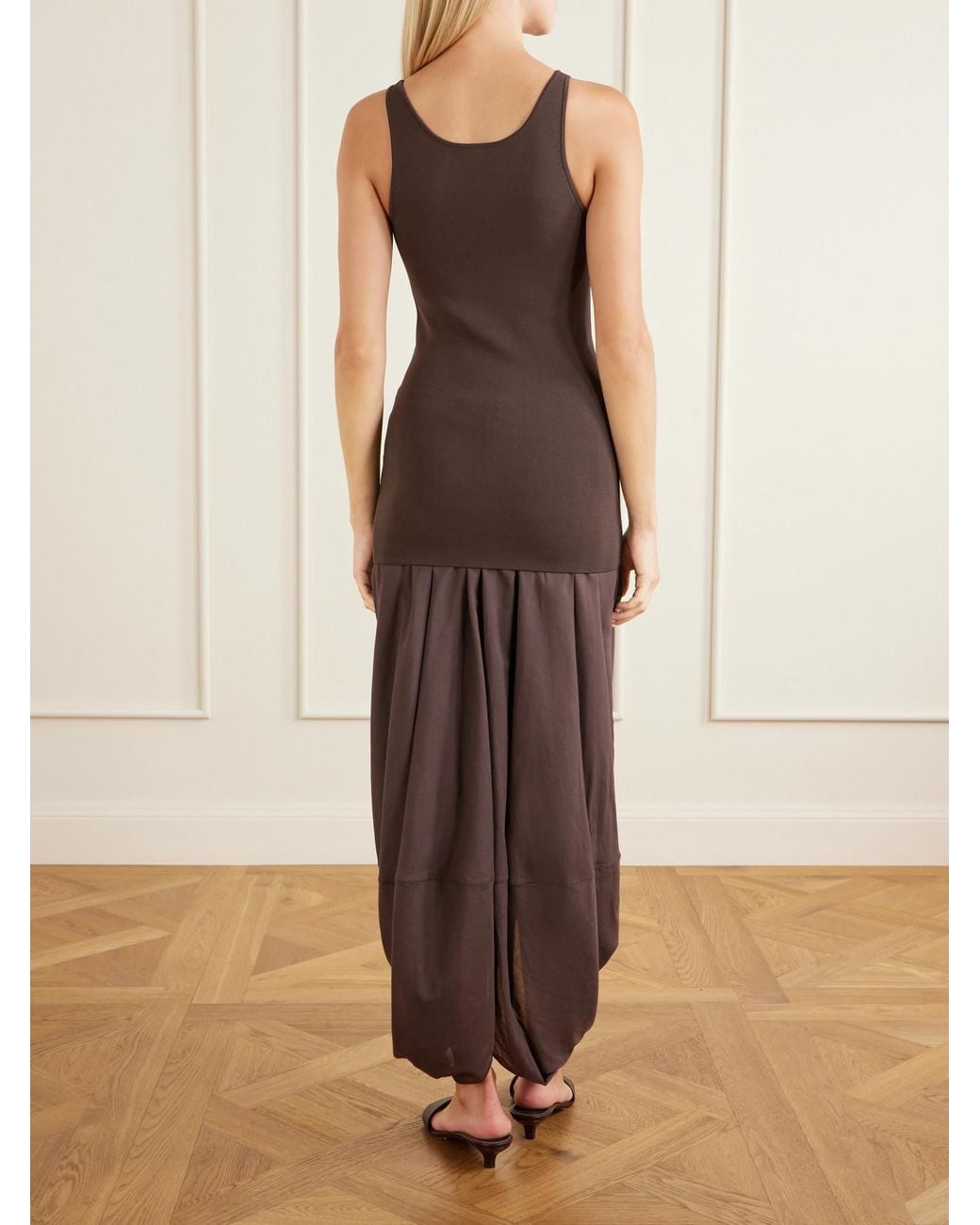 Totême Brown Stretch-Jersey Tank
