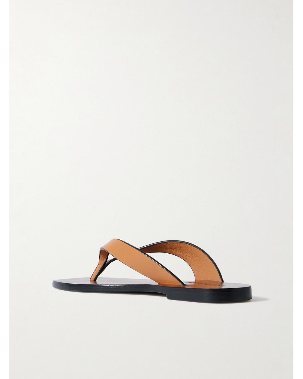 A.Emery Brown Kinto Leather Flip Flops