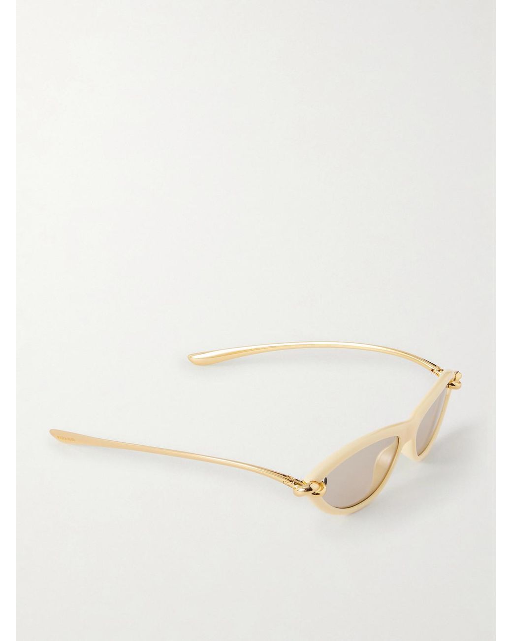 Bottega Veneta Natural New Knot Cat-Eye Sunglasses