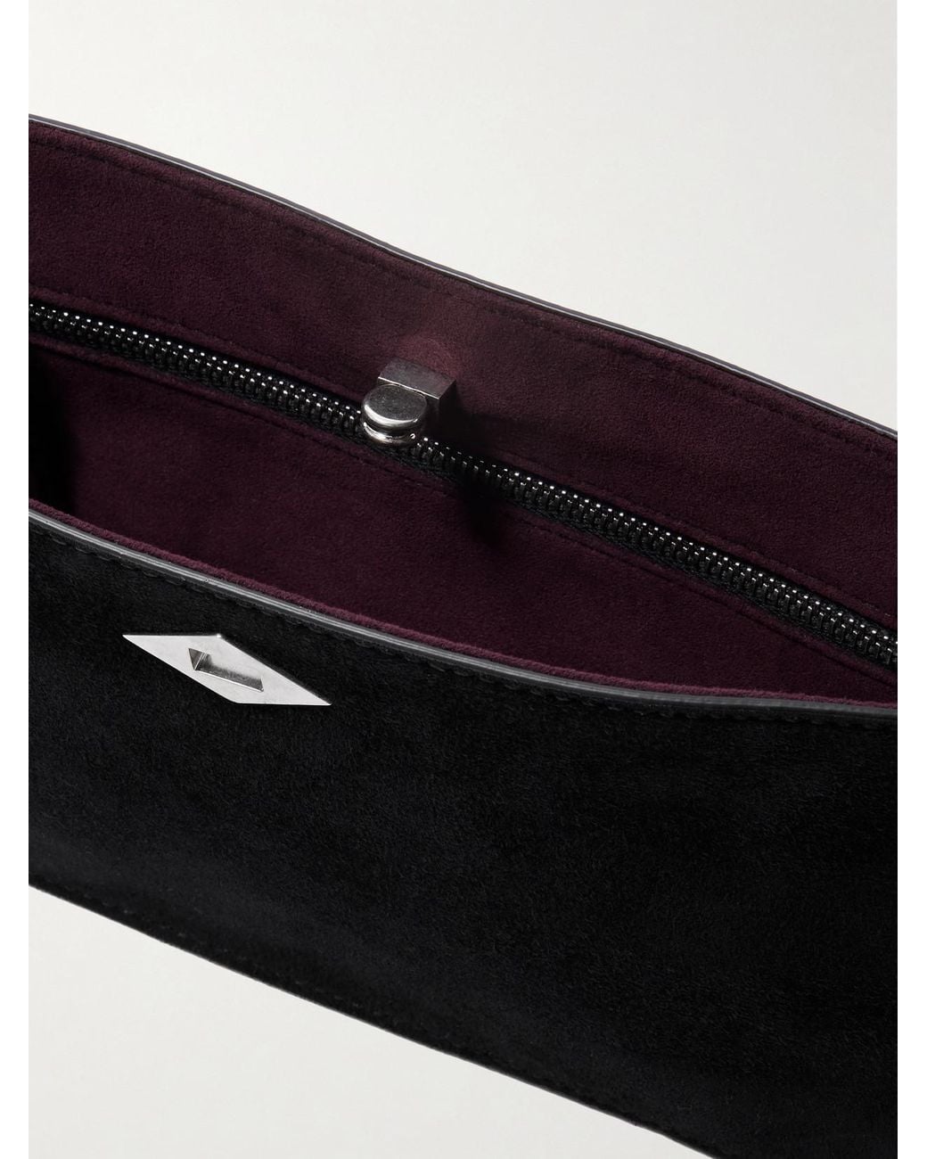 Metier Black Ease Suede Clutch