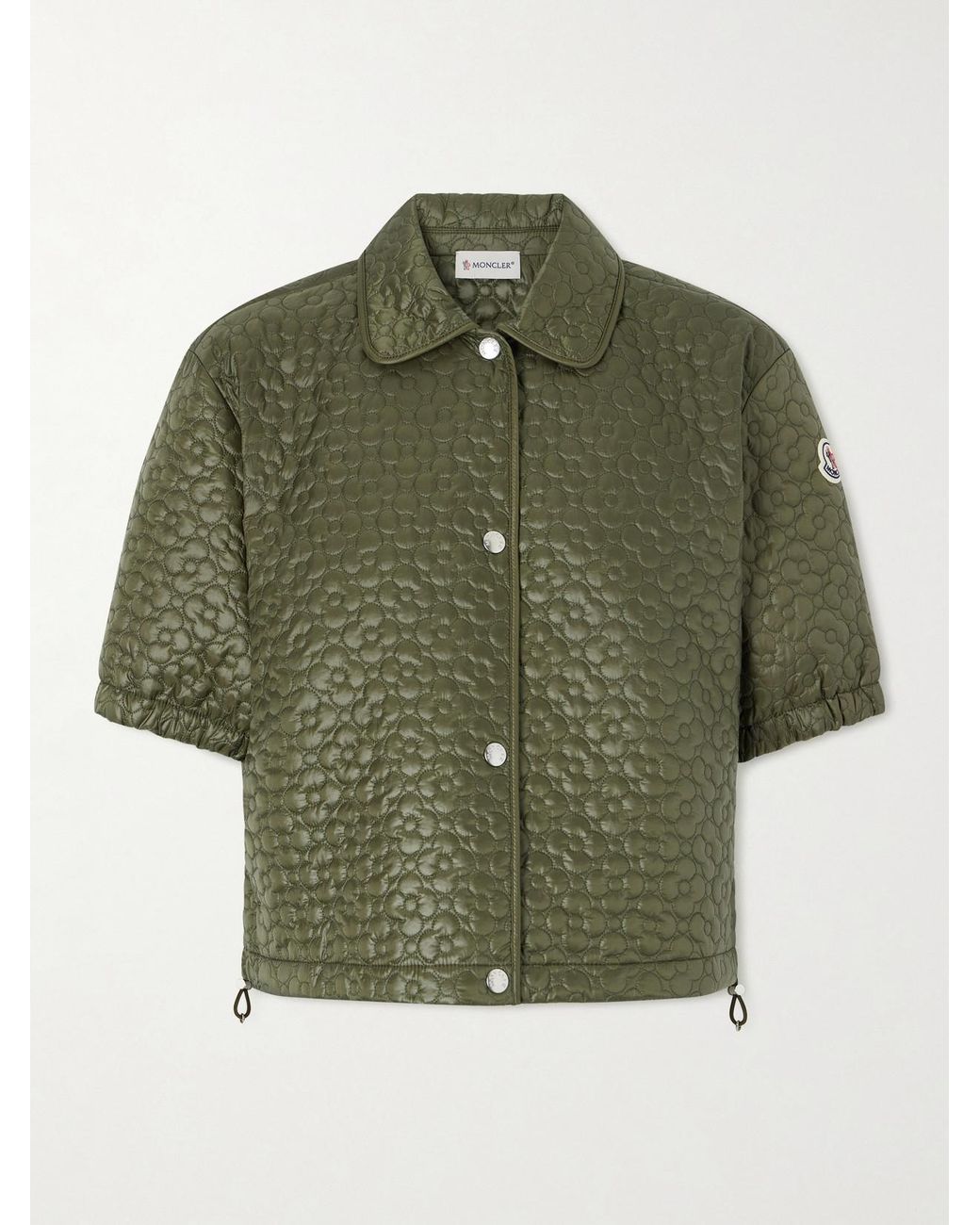 Moncler Green Quilted Shell Jacket