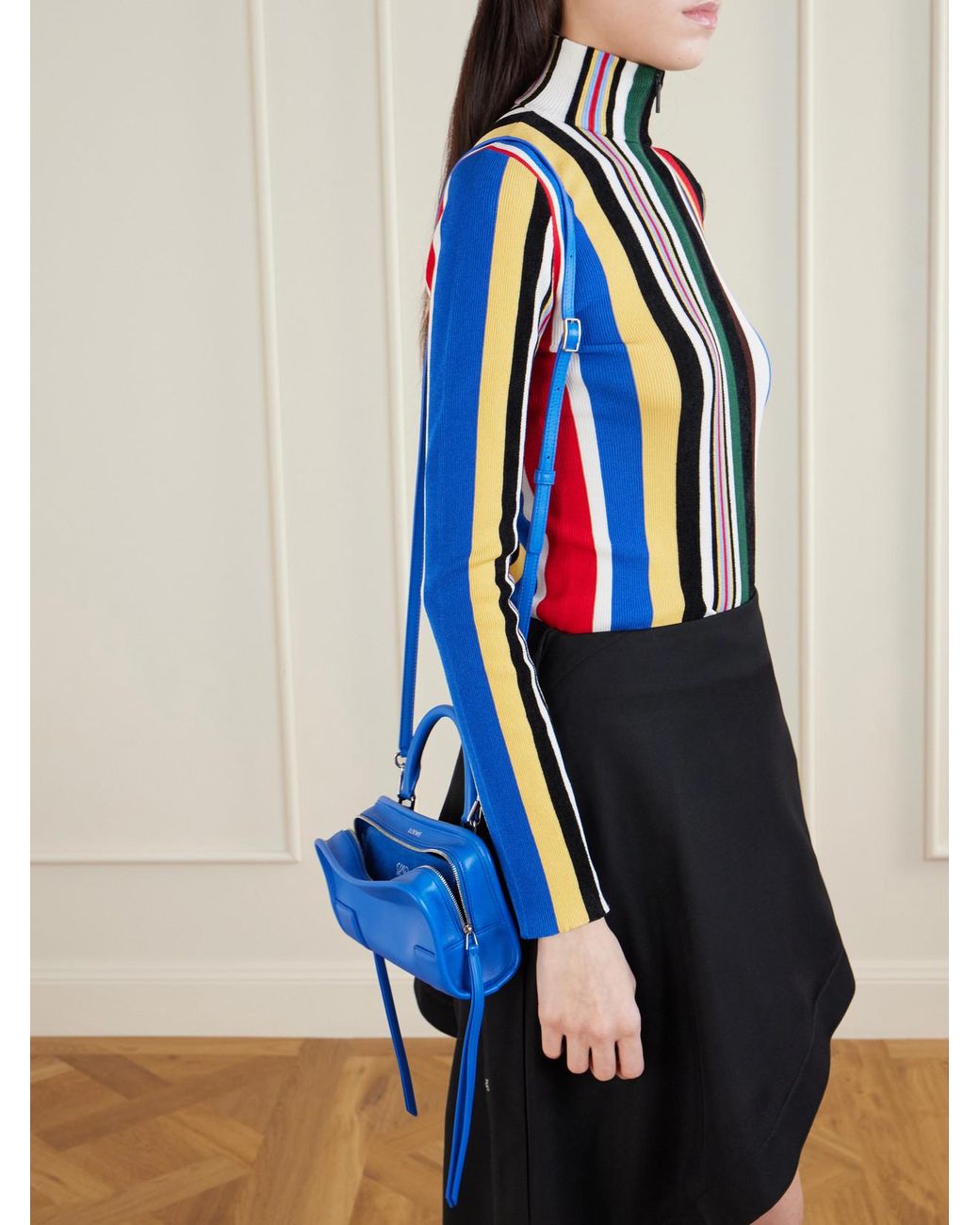 Loewe Blue Amazona 180 Mini Leather Top-Handle Bag