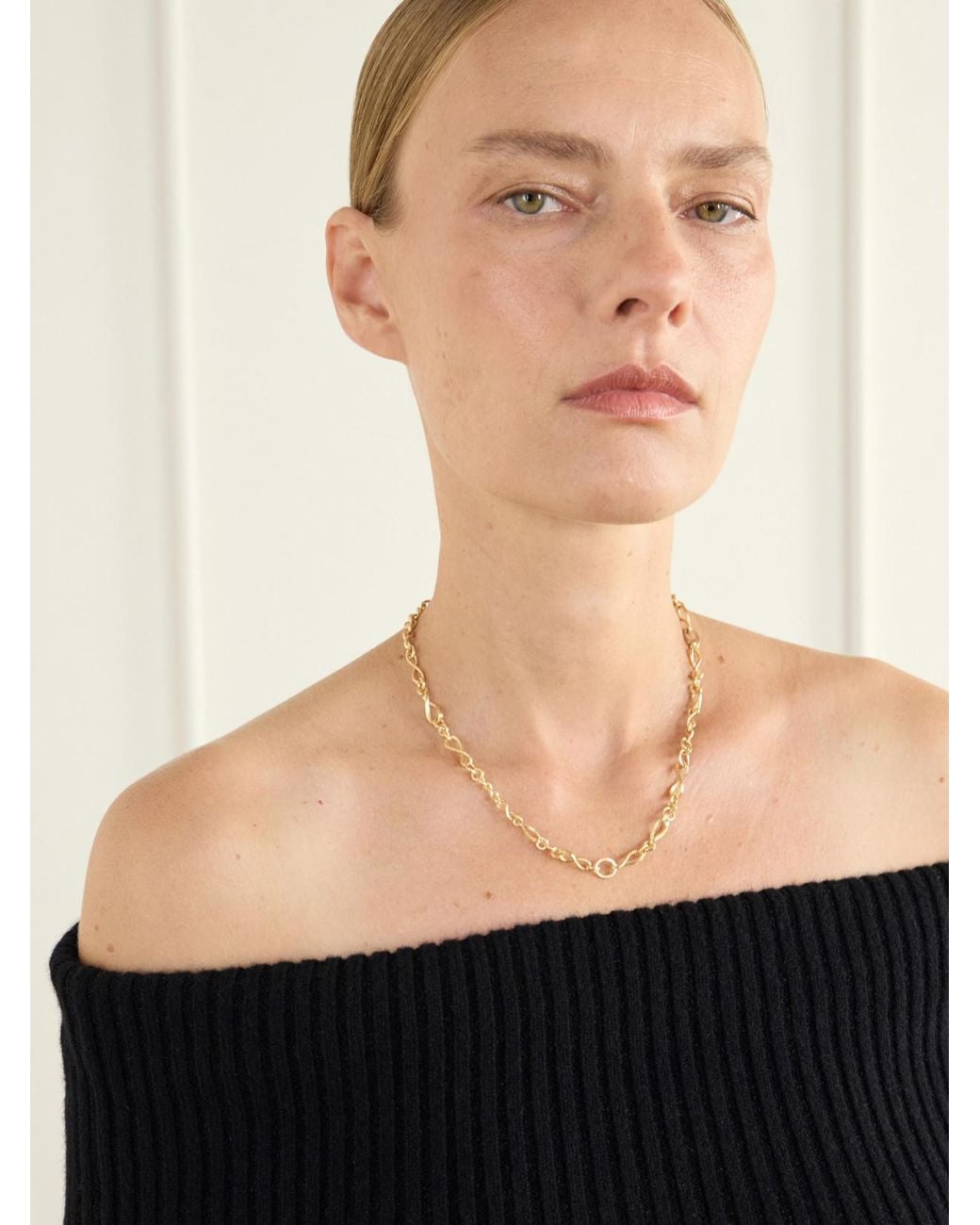 Ole Lynggaard Copenhagen Natural Love Collier Mini 18-Karat And Rose Necklace