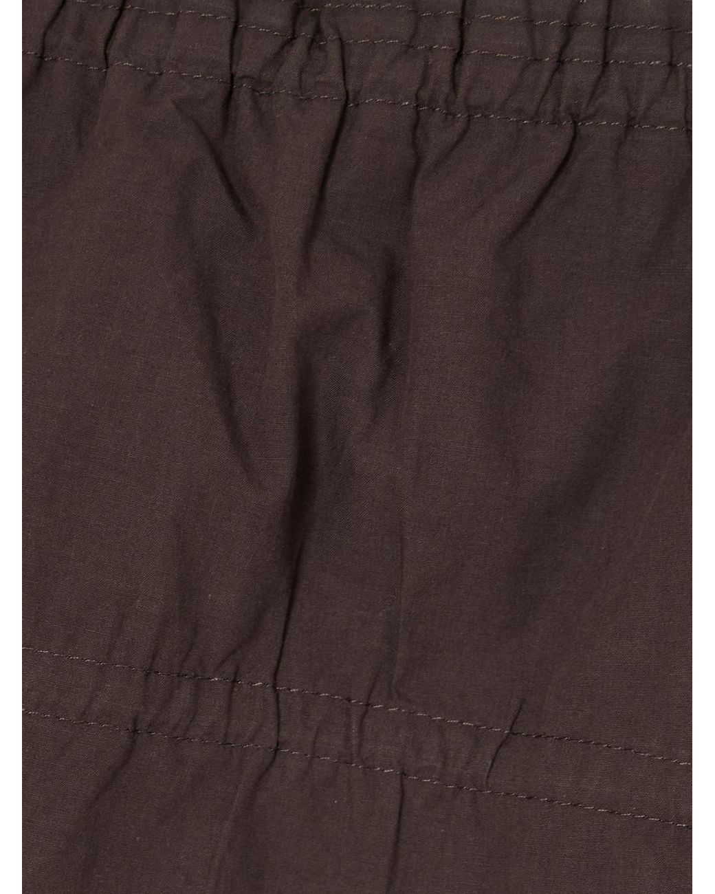 Deiji Studios Brown Tri Frayed Organic Cotton Camisole