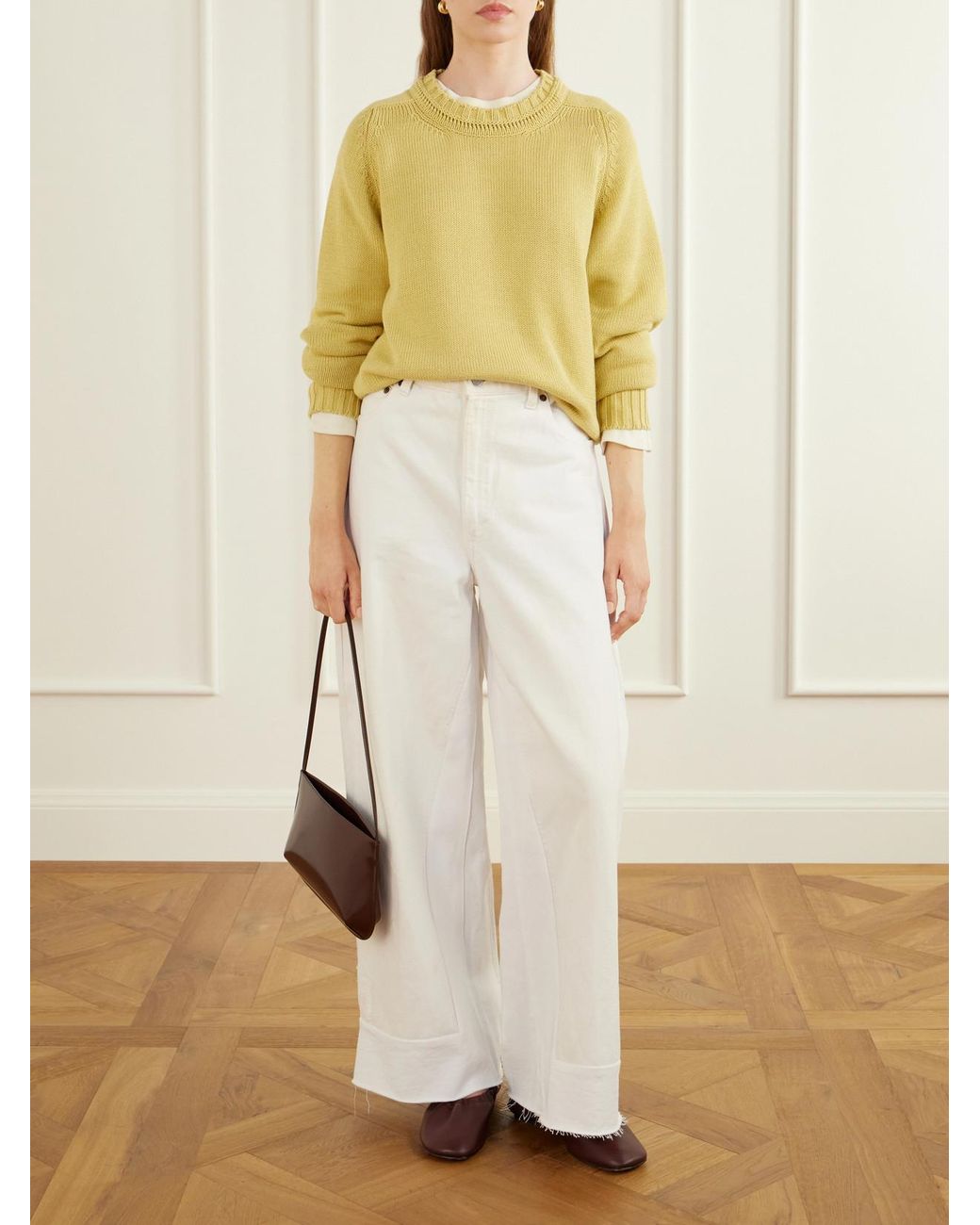 B Sides Yellow Cotton Sweater