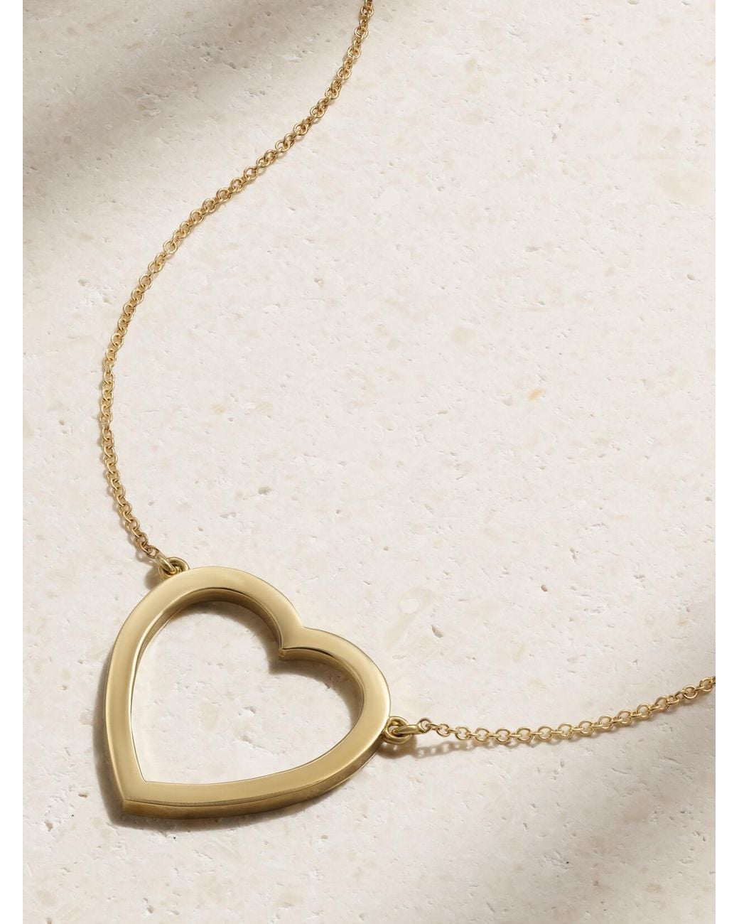 Jennifer Meyer Natural Open Heart 18-Karat Necklace