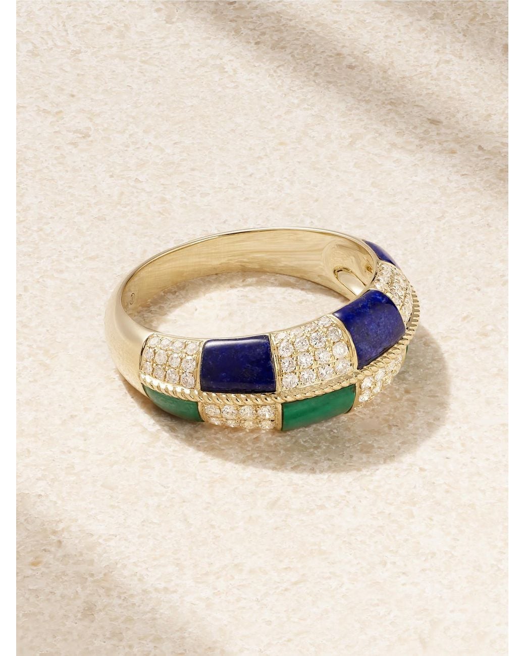 Yvonne Léon Natural Alliance 9-Karat Multi-Stone Ring