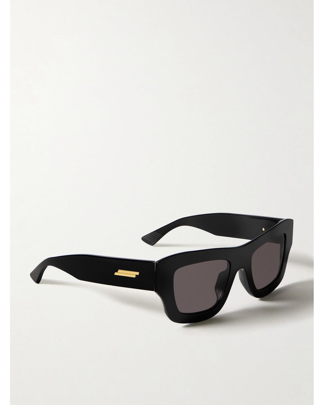 Bottega Veneta Black Square-Frame Acetate Sunglasses