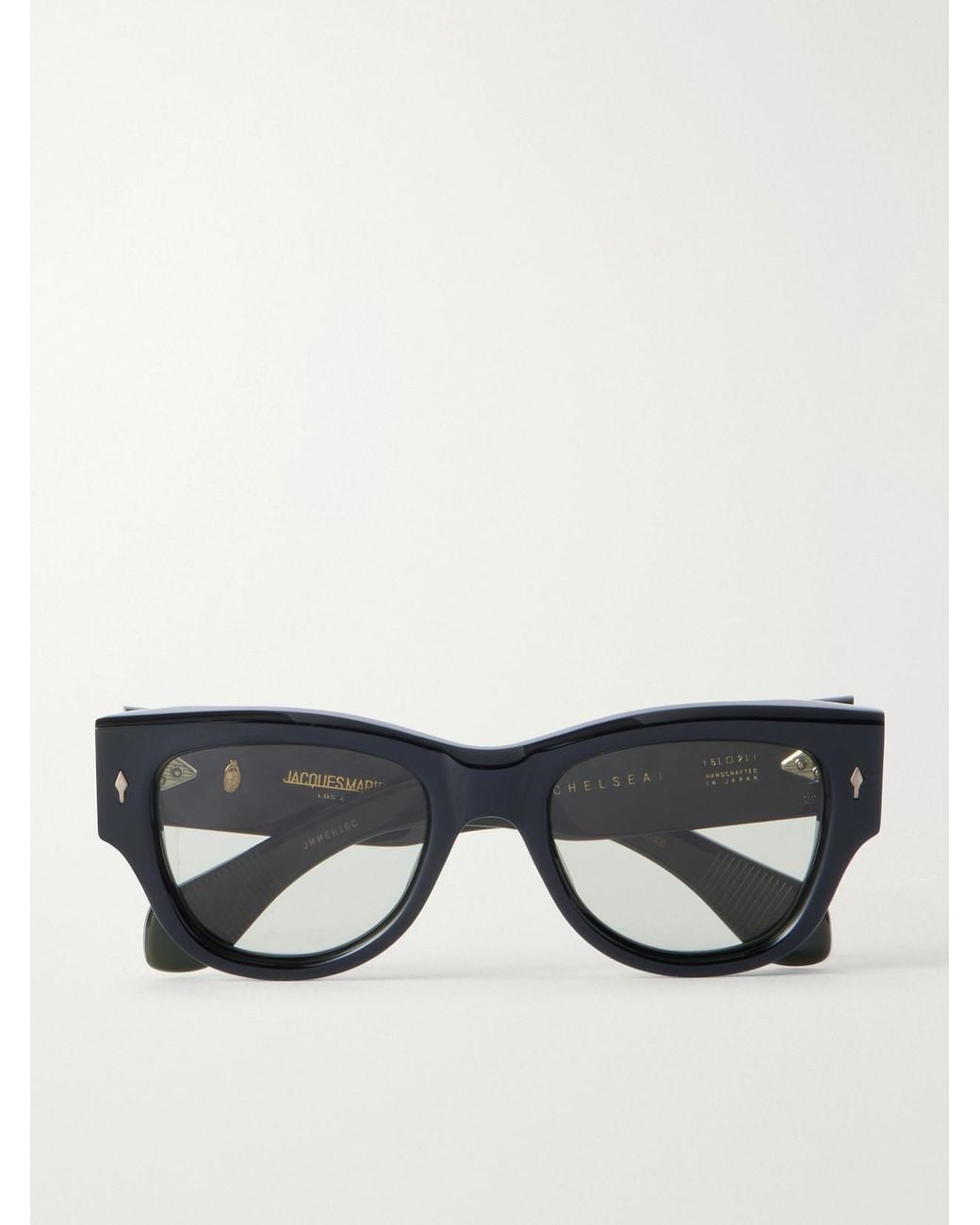 Jacques Marie Mage Black Chelsea Square-Frame Acetate Sunglasses