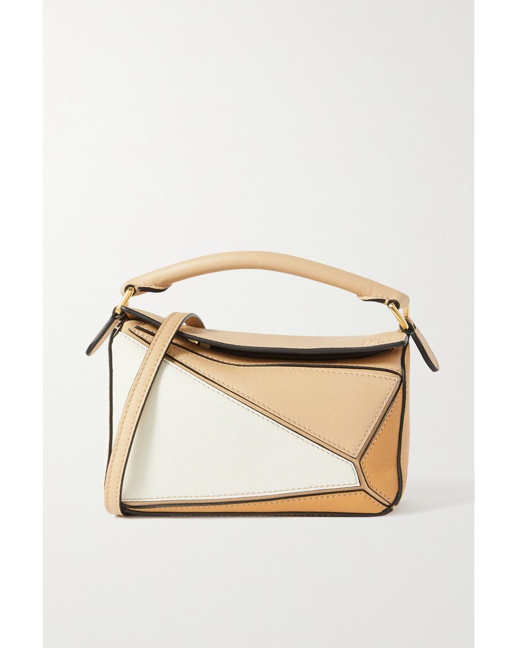 Loewe puzzle discount colorblock small hazelnut