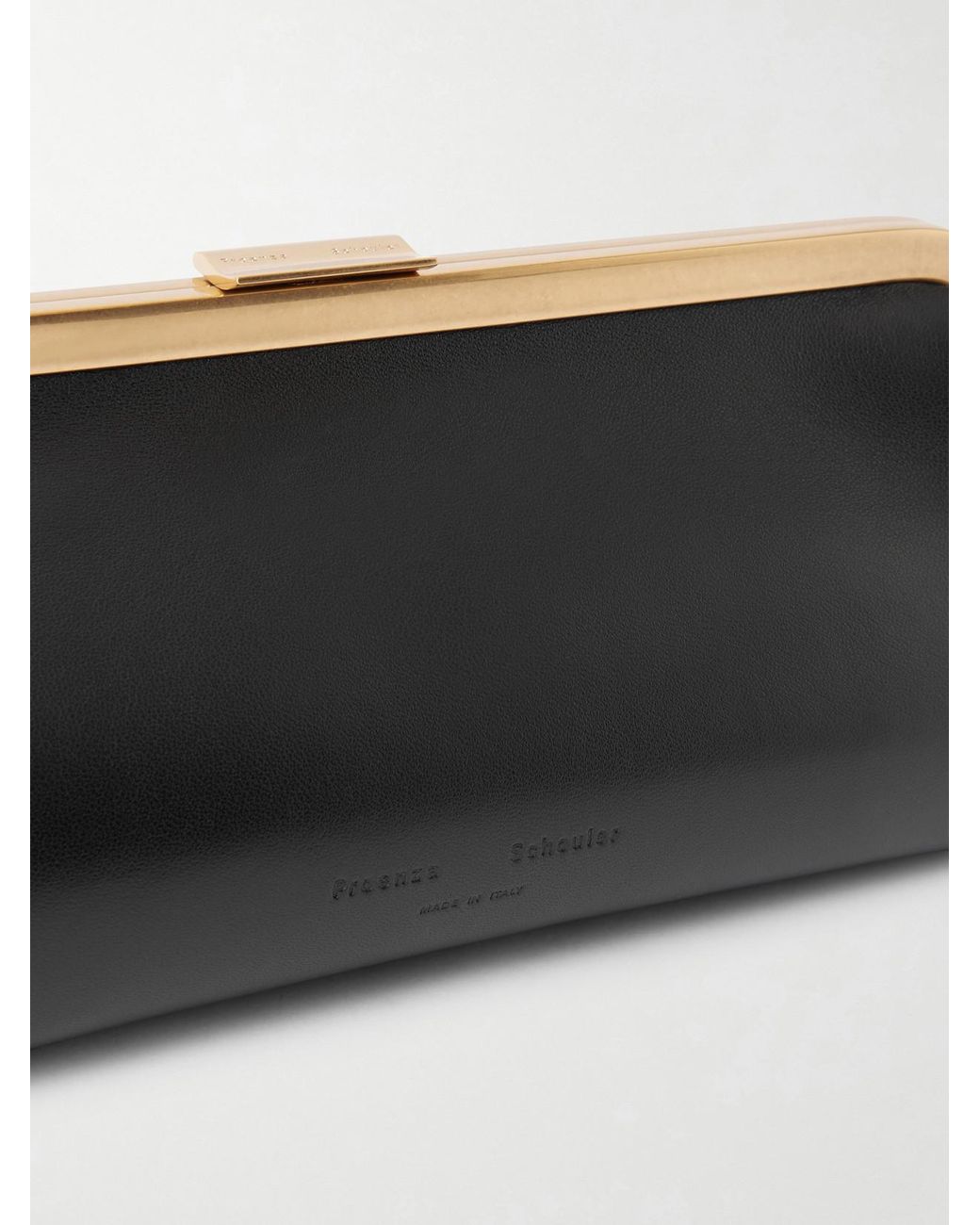 Proenza Schouler Black Amory Leather Clutch