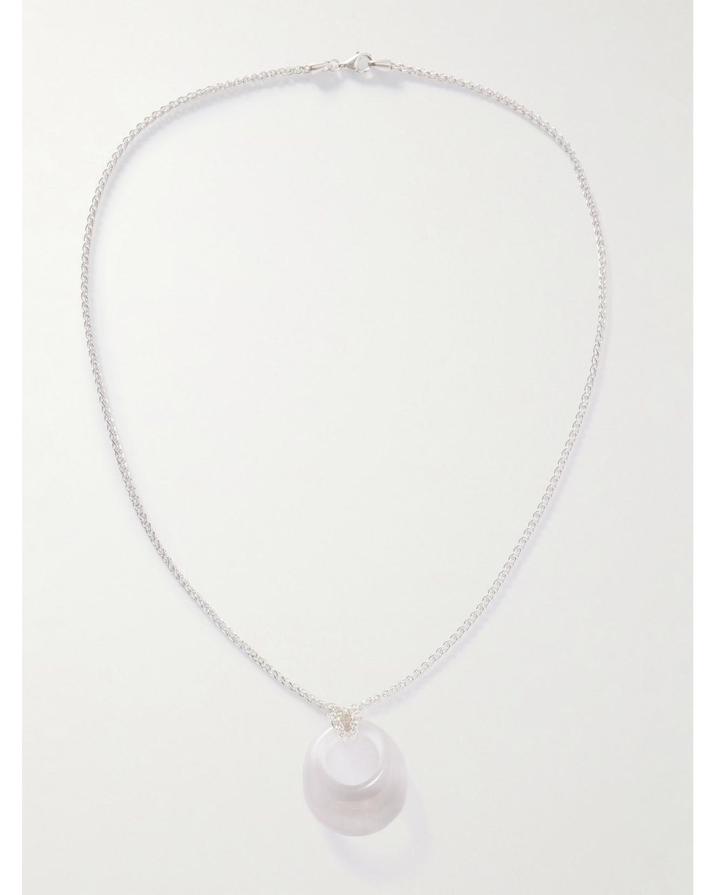 Loren Stewart Natural Moonrise Sterling Quartz Necklace