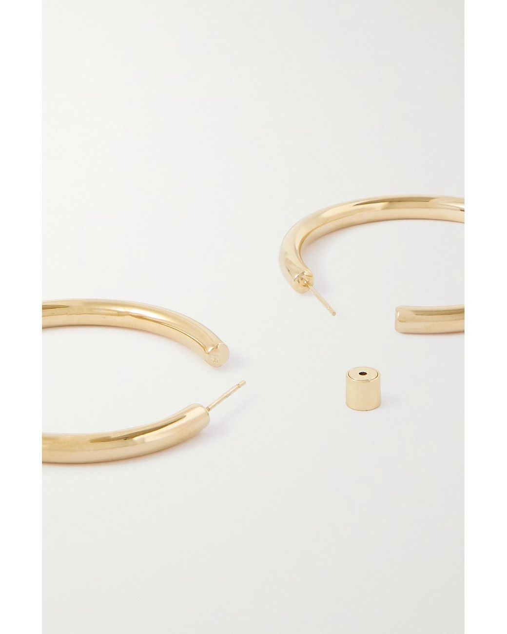 Jennifer Fisher Metallic Baby Lilly-Plated Hoop Earrings