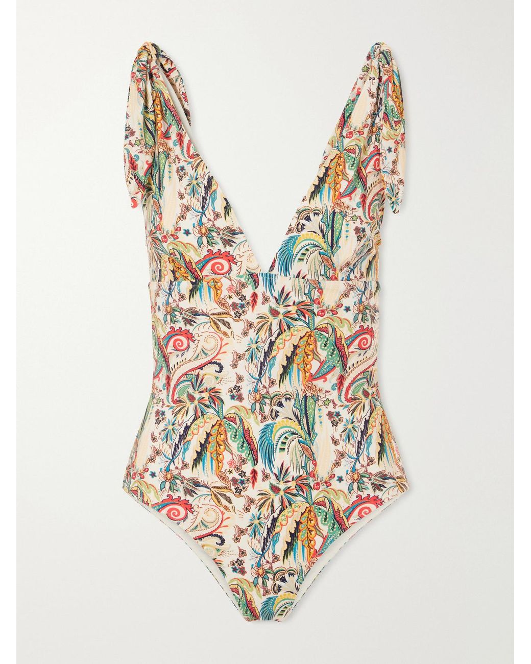 Etro White Printed Swimsuit