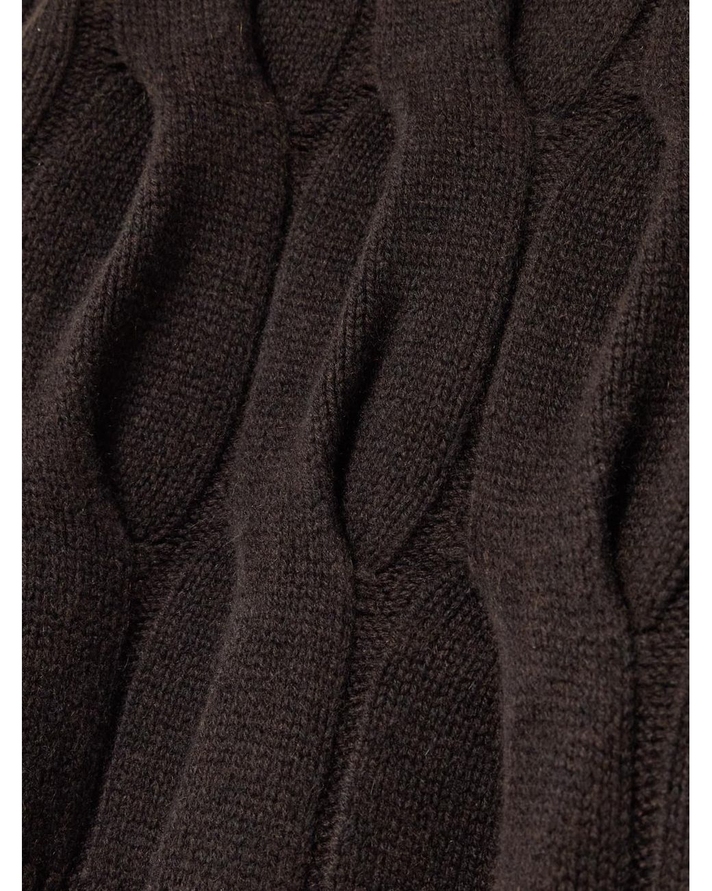 Lisa Yang Black Sammie Cable-Knit Cashmere Sweater