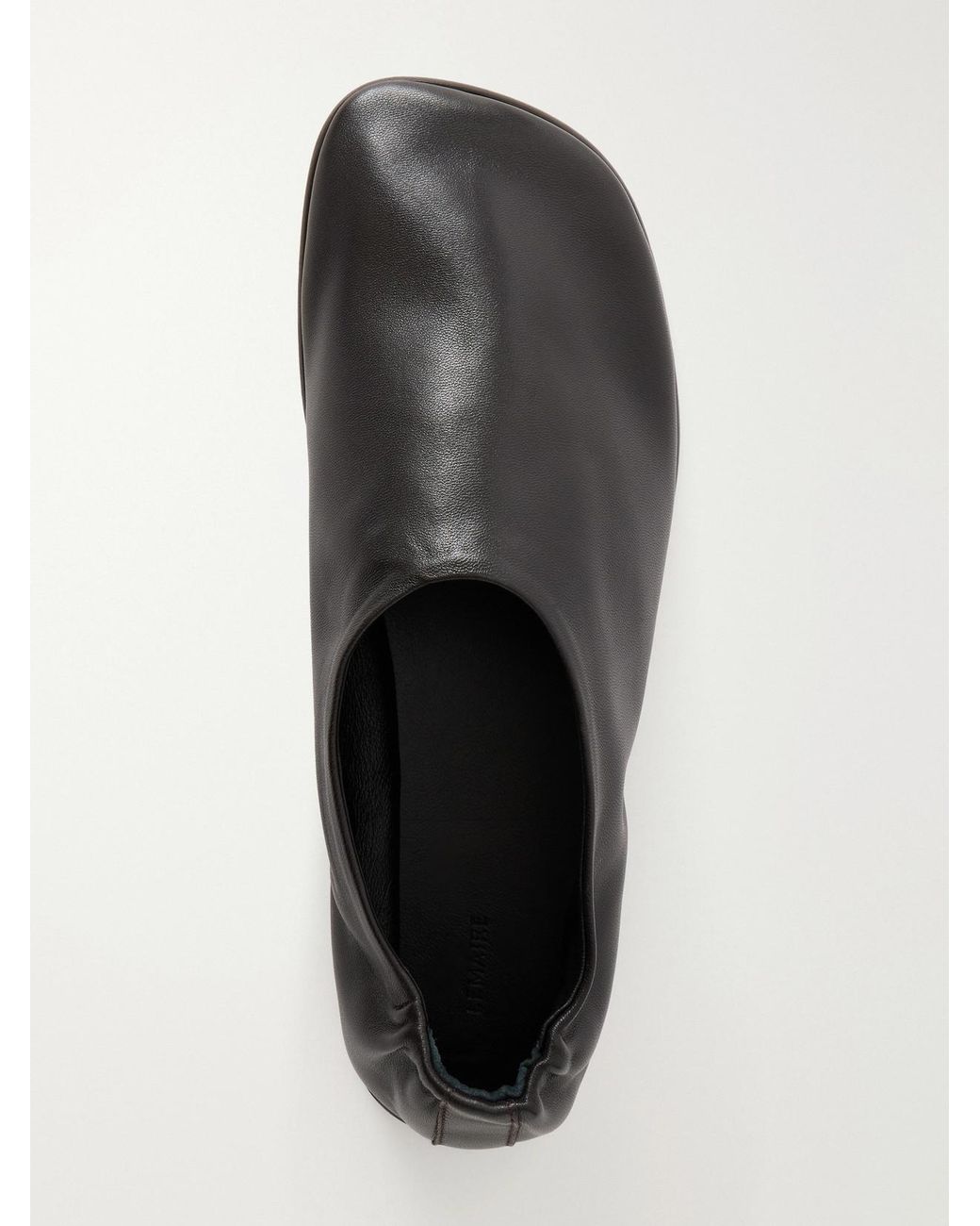 Lemaire Brown Glove Leather Slip-Ons