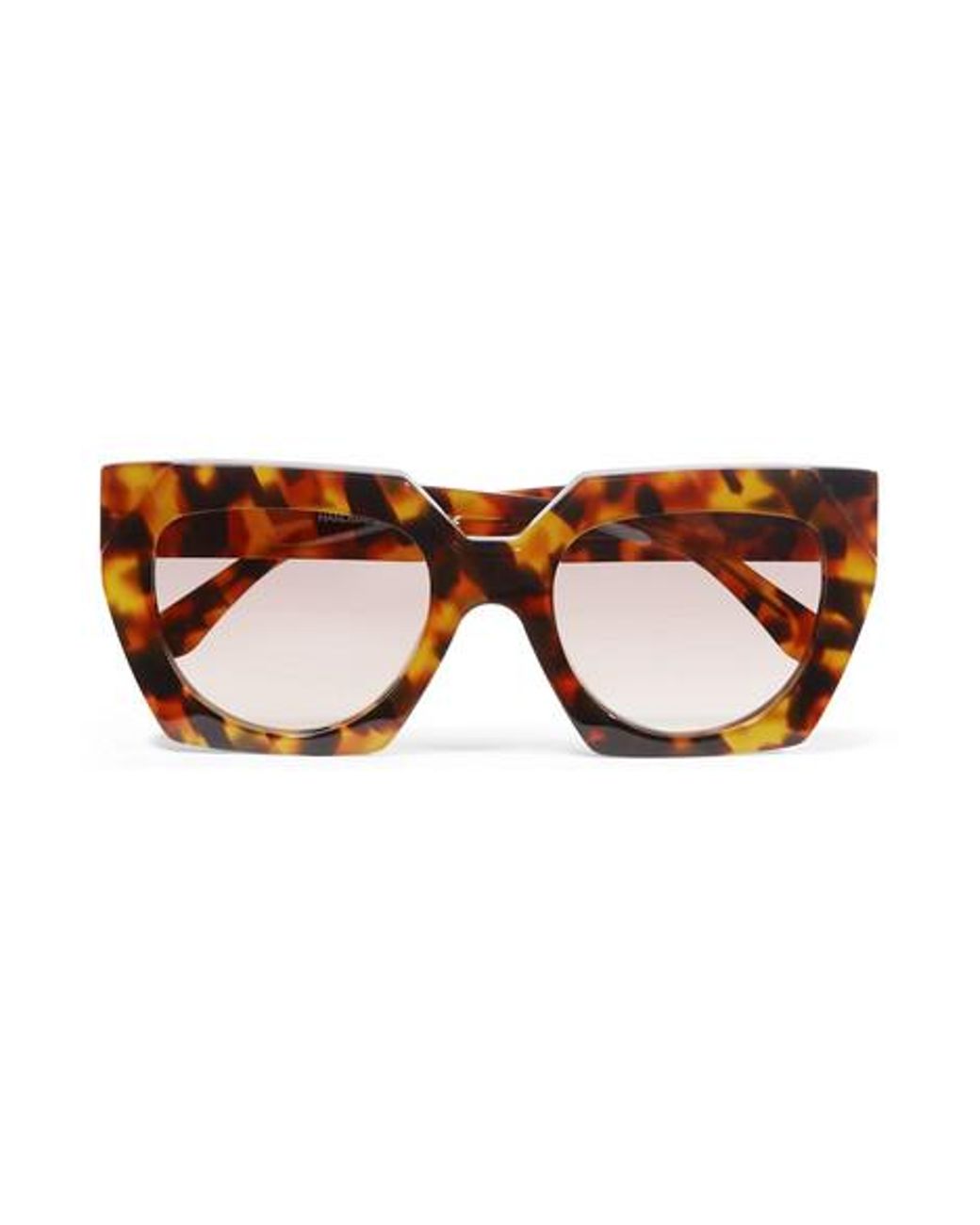 Ganni Tortoiseshell Square-frame Acetate Sunglasses | Lyst