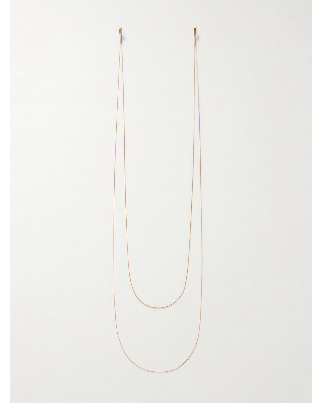 Alaïa White Layered-Tone Earrings