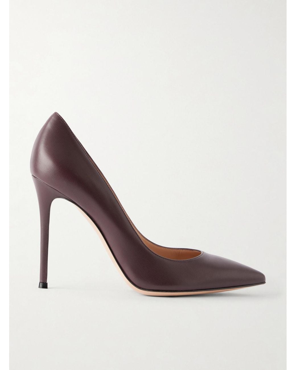 Gianvito Rossi Red Gianvito 105 Satin Pumps