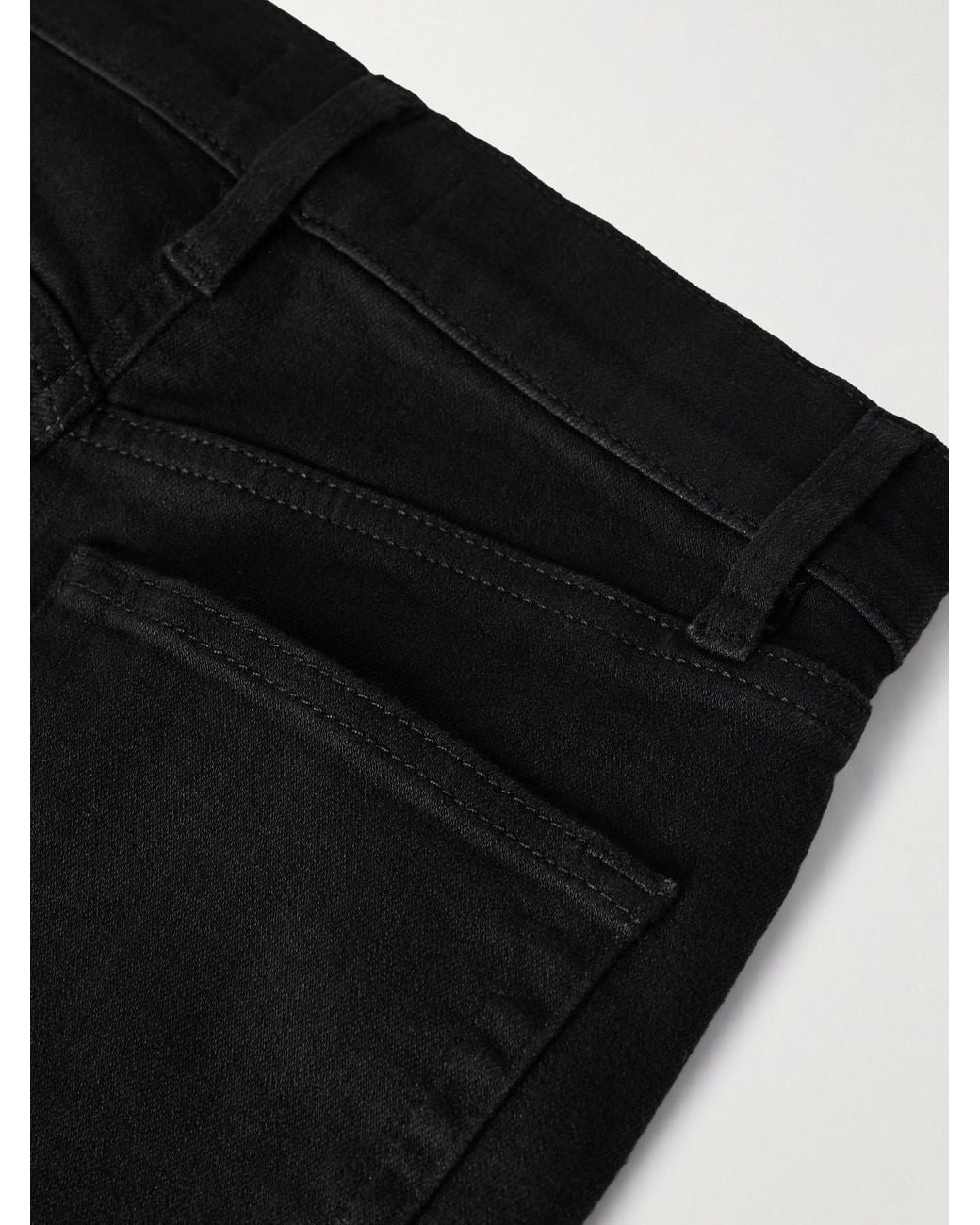 FRAME Black Le Slim Palazzo Long High-Rise Wide-Leg Jeans