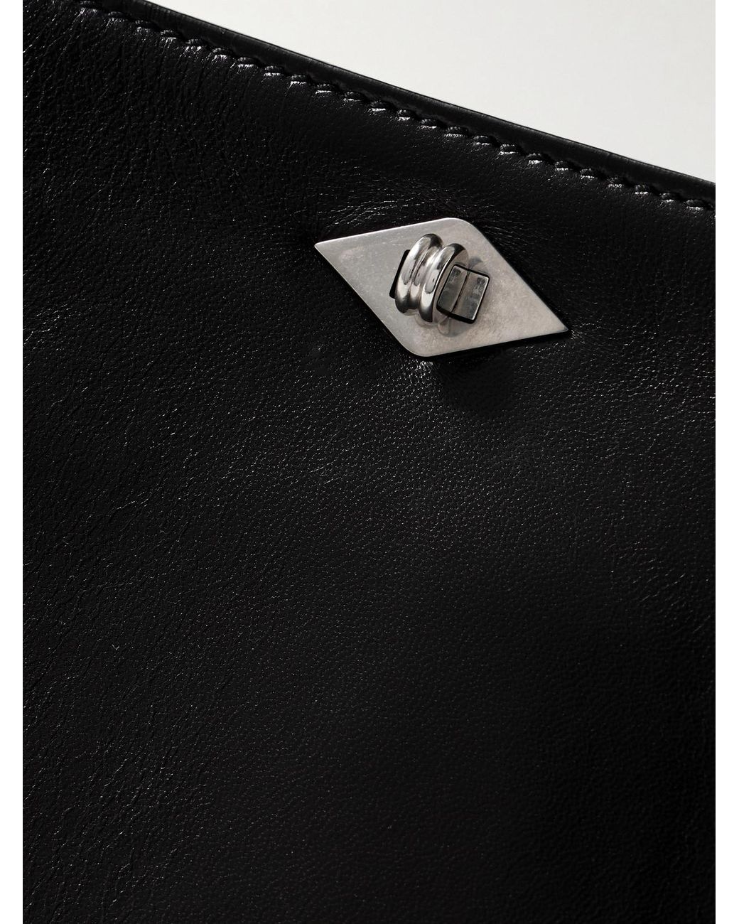 Metier Black Ease Leather Clutch