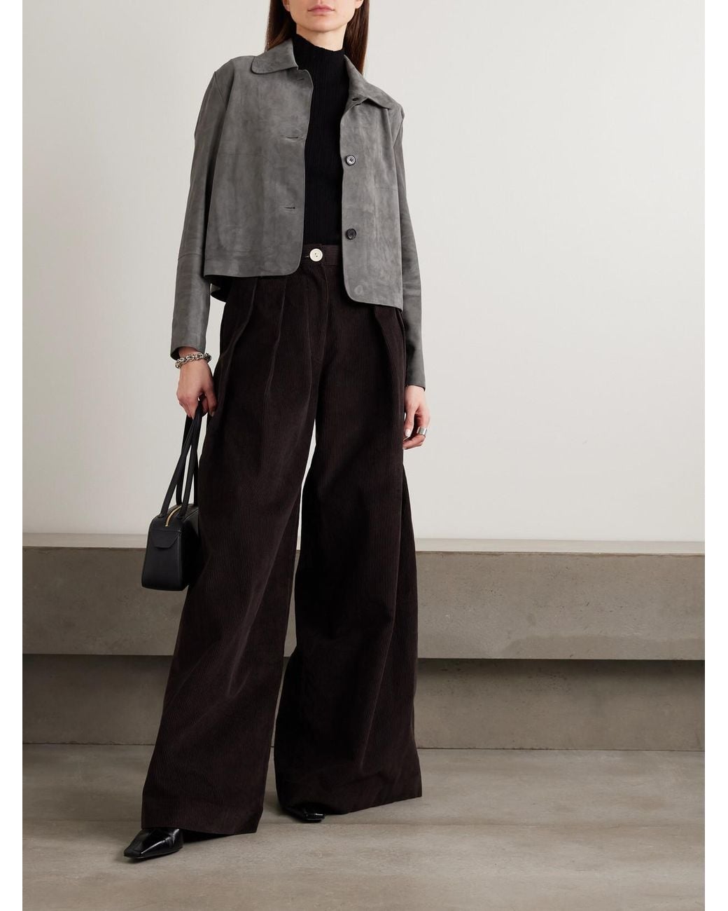 Arma Gray Emy Suede Jacket