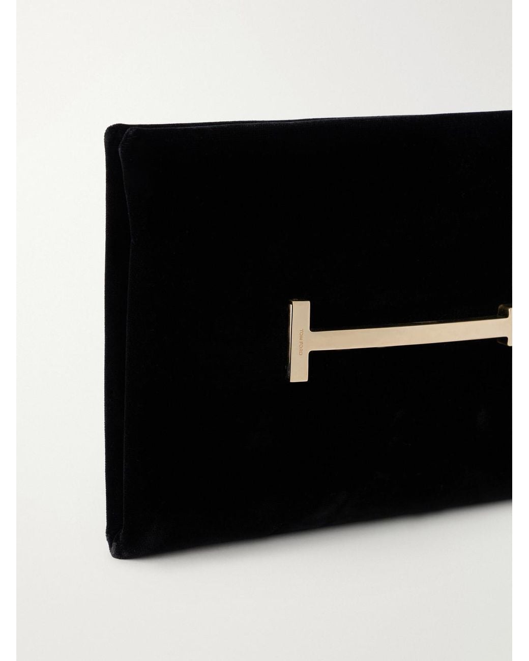 Tom Ford Black Arc Velvet Clutch