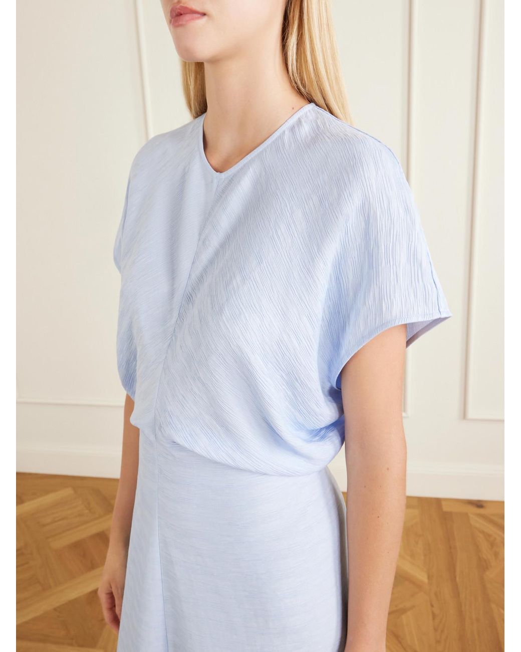 Totême Blue Woven Maxi Dress