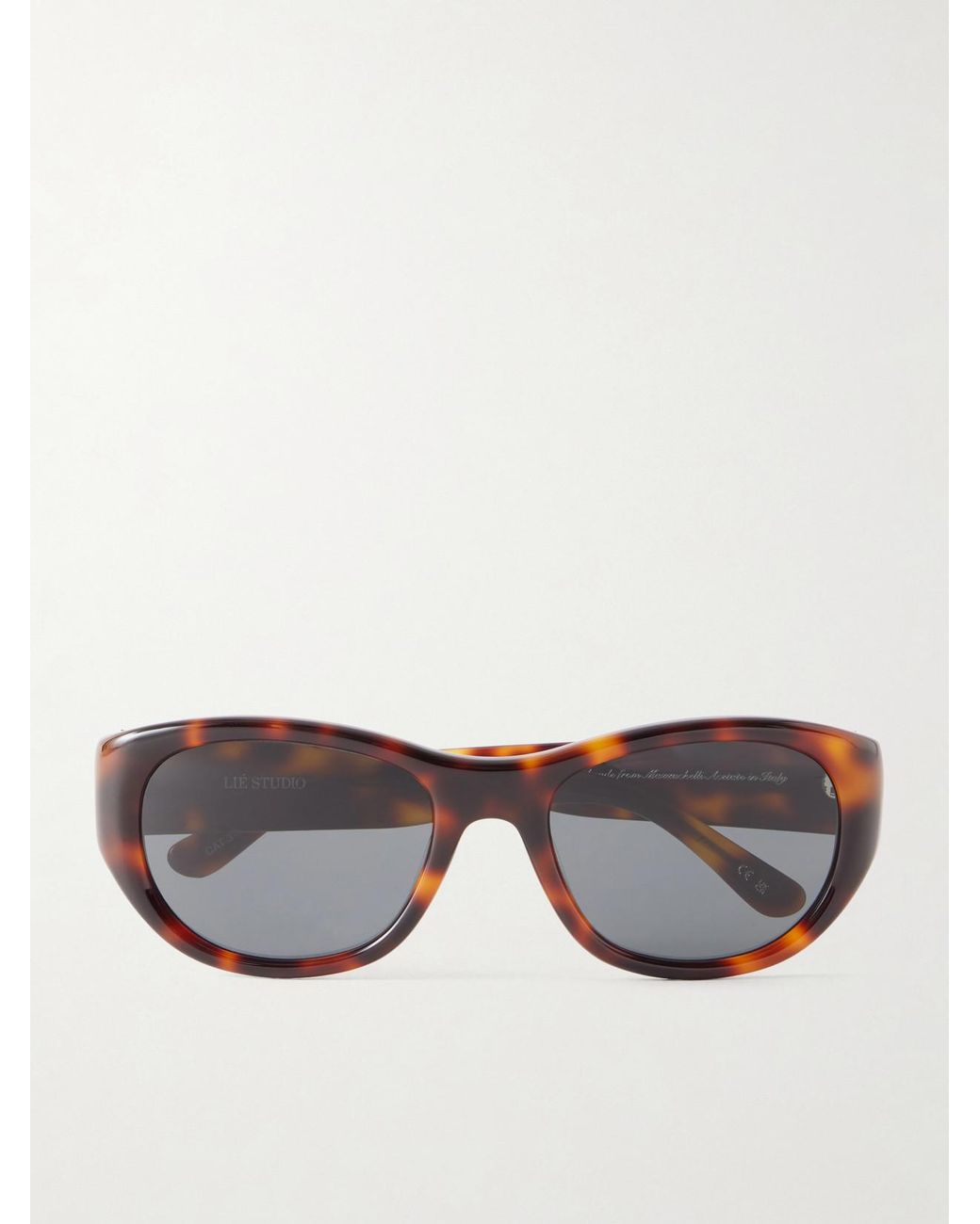 LIE STUDIO Multicolor Lee Oval-Frame Acetate Sunglasses