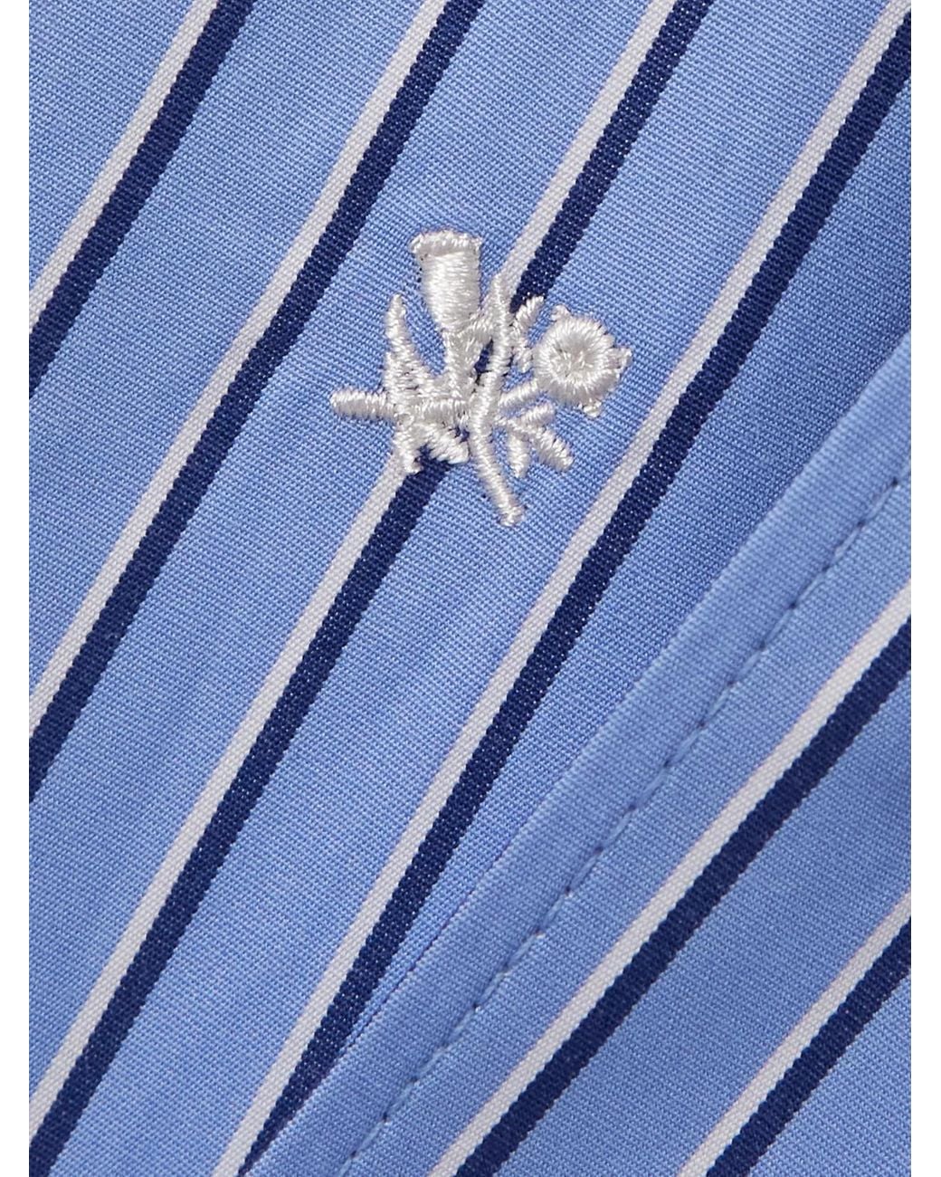 Aimé Leon Dore Blue Striped Cotton-Poplin Shirt