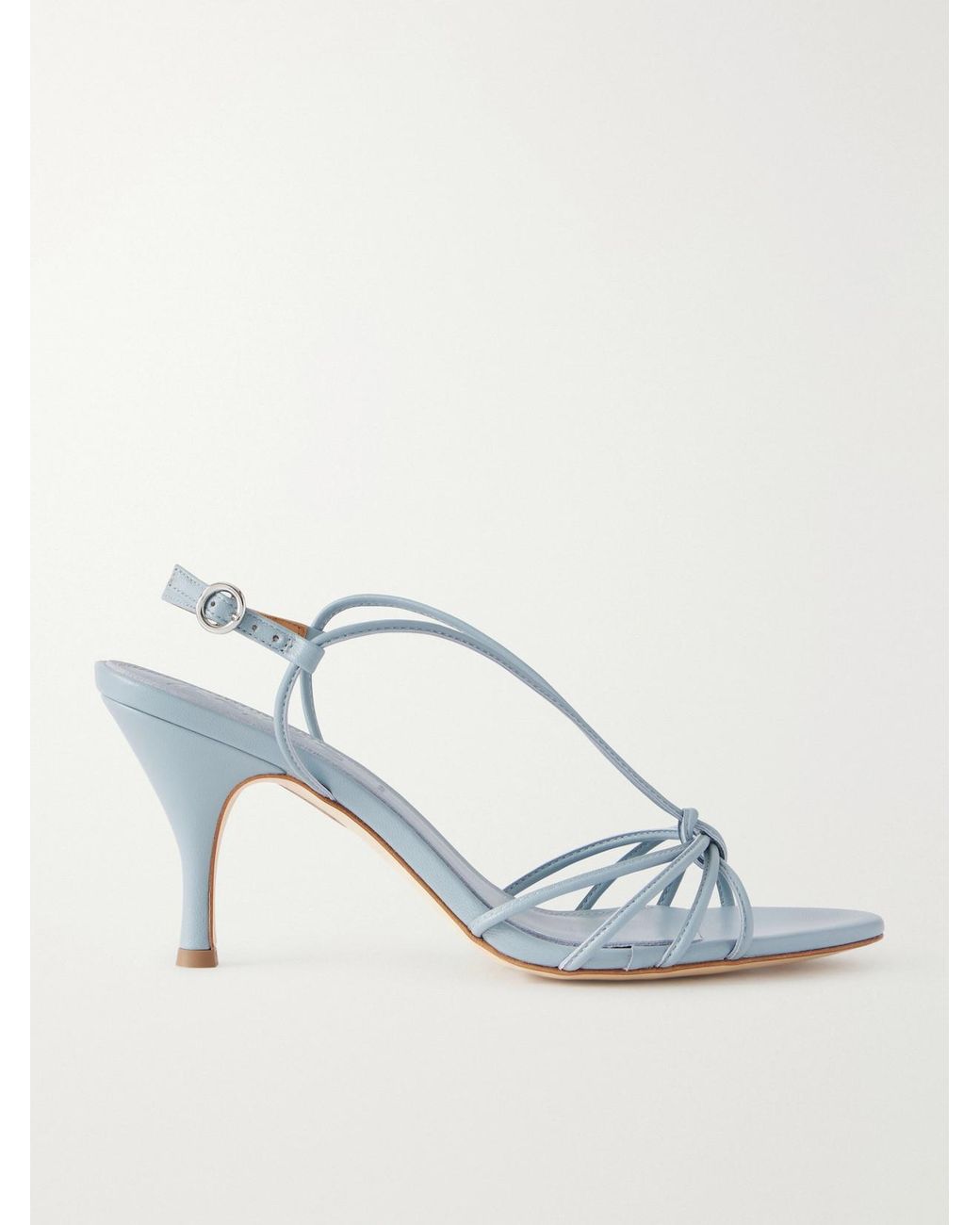 Aeyde Blue Solange Leather Sandals
